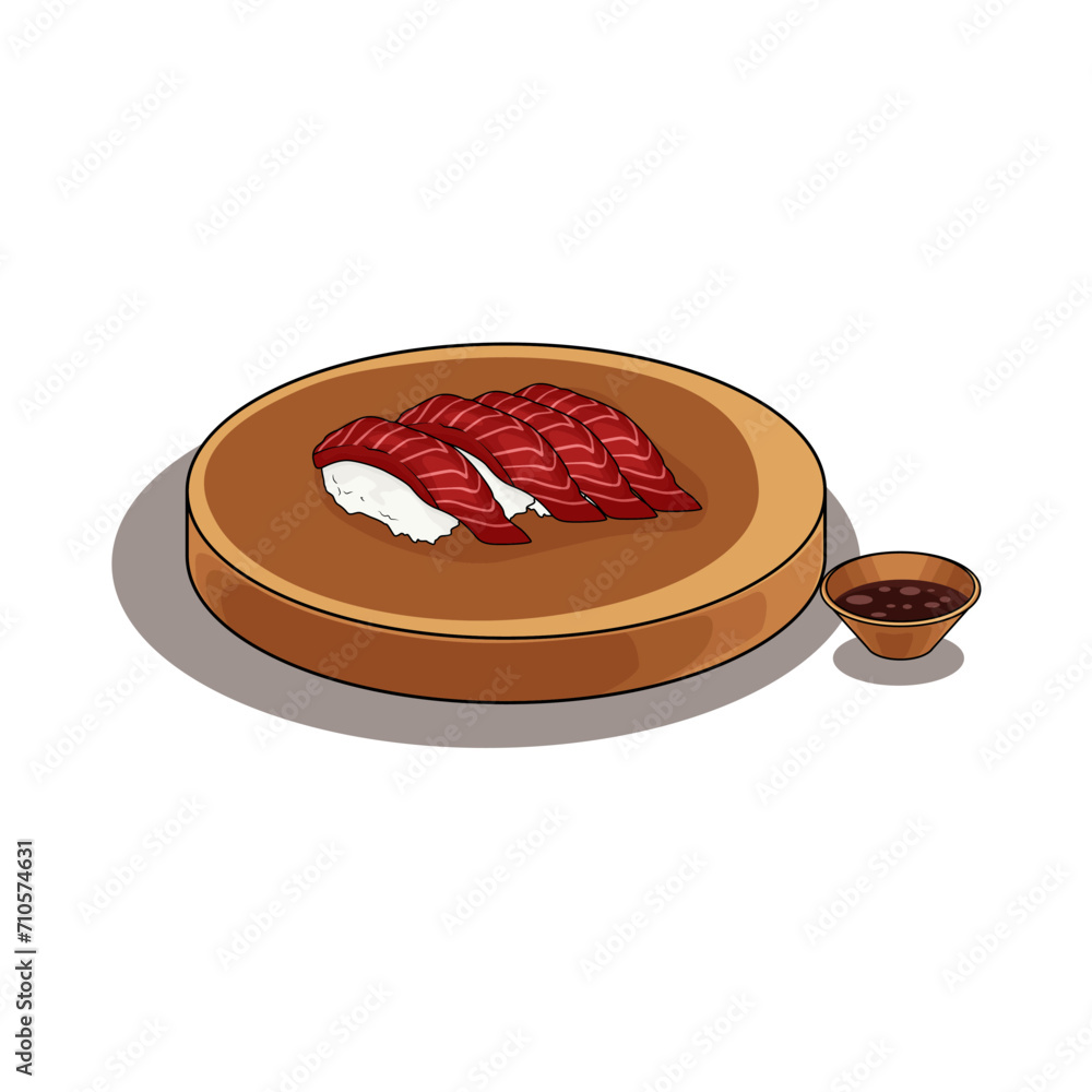 Illustration of sushi Illustration of sushi