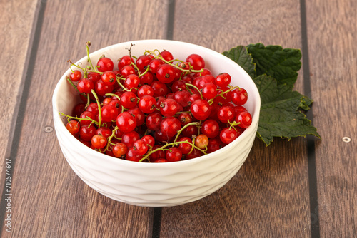 Ripe sweet organic red currant heap