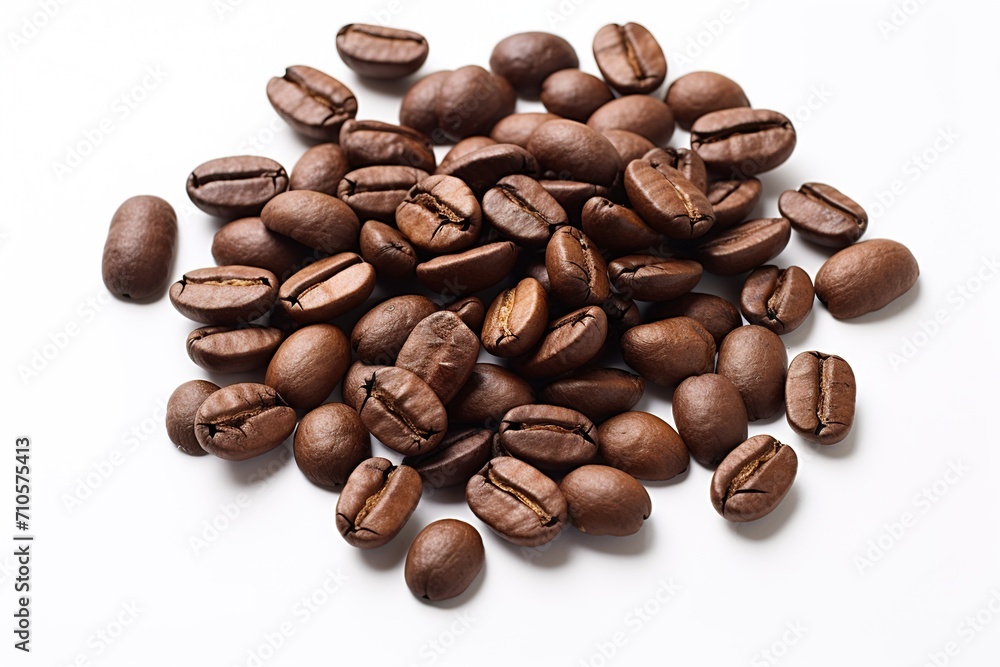 Coffee beans isolated on white background. Coffee beans isolated on white background.