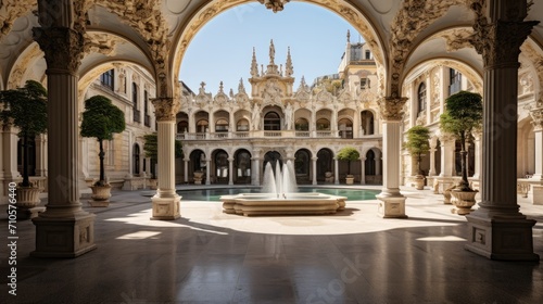 The Plaza de Espana in Seville, Andalusia, Spain