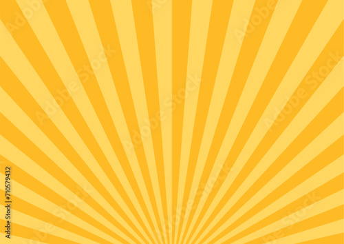 シンプルな集中線　サンバースト　黄色　オレンジ　素材　バナー　背景　横　横長  バナー　ハロウィン