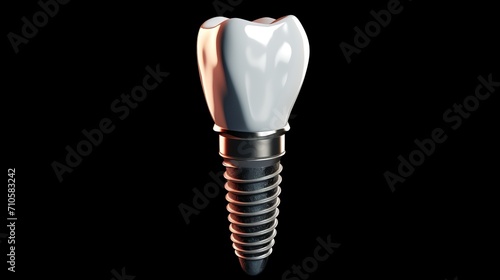 3d model of dental implant cutting edge technology for advanced dental restoration and oral health