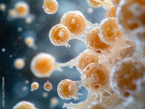 Organoid tissue growing in solution