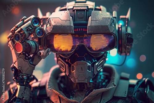 robot cyborg person © Raccoon Stock AI