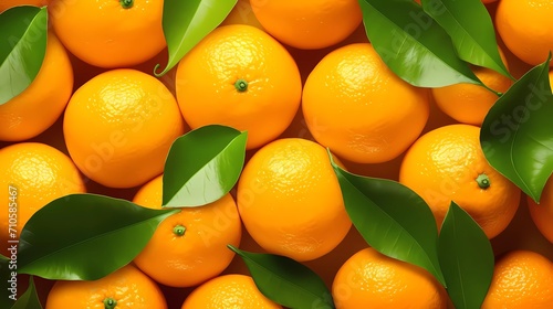 Orange fruit decorative background. generative ai photo