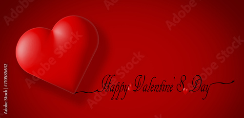 Valentine valentines day banner background. valentines day greeting card with heart