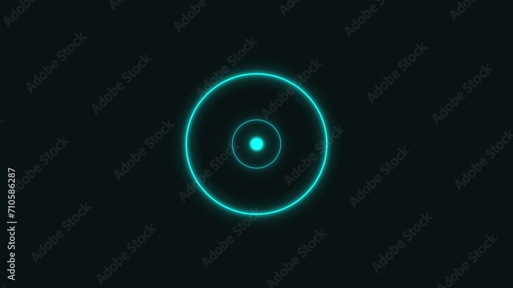Abstract radio wave signal icon animation background Abstract radio wave signal icon animation background