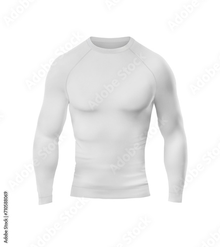 Photos Long Sleeve Compression T-Shirt - Front View on white background