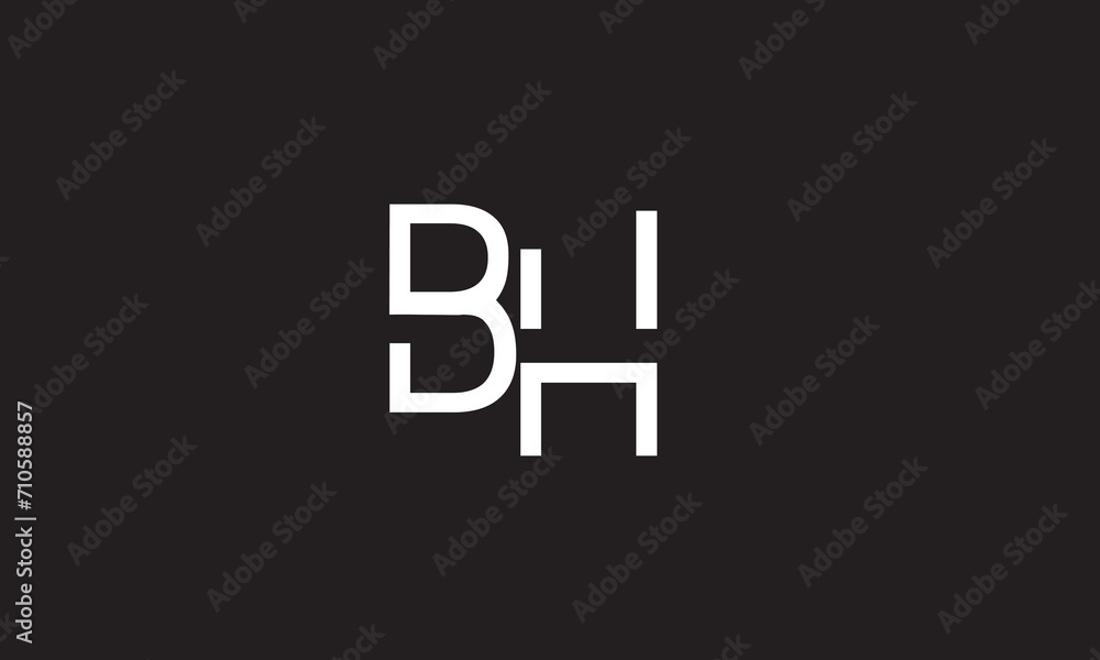 Fototapeta premium BH, HB, H , B Abstract Letters Logo Monogram 