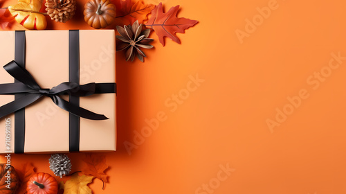 Gift box background with copy space for Christmas gifts, holidays or birthdays