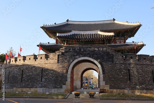 Paldalmun Gate in Suwon, South Korea photo