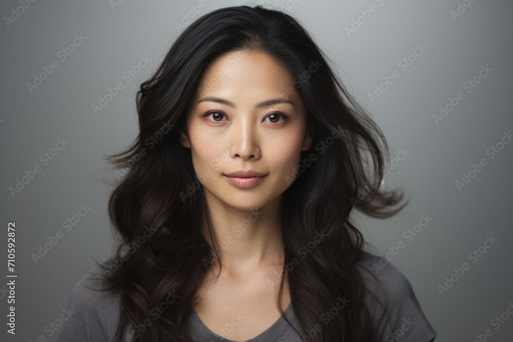 Asian young beautiful asian woman posing in studio Asian young beautiful asian woman posing in studio