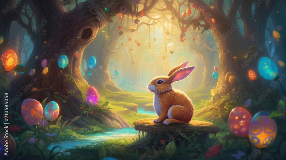 Easter bunny illustration | Ai generated Easter bunny illustration | Ai generated