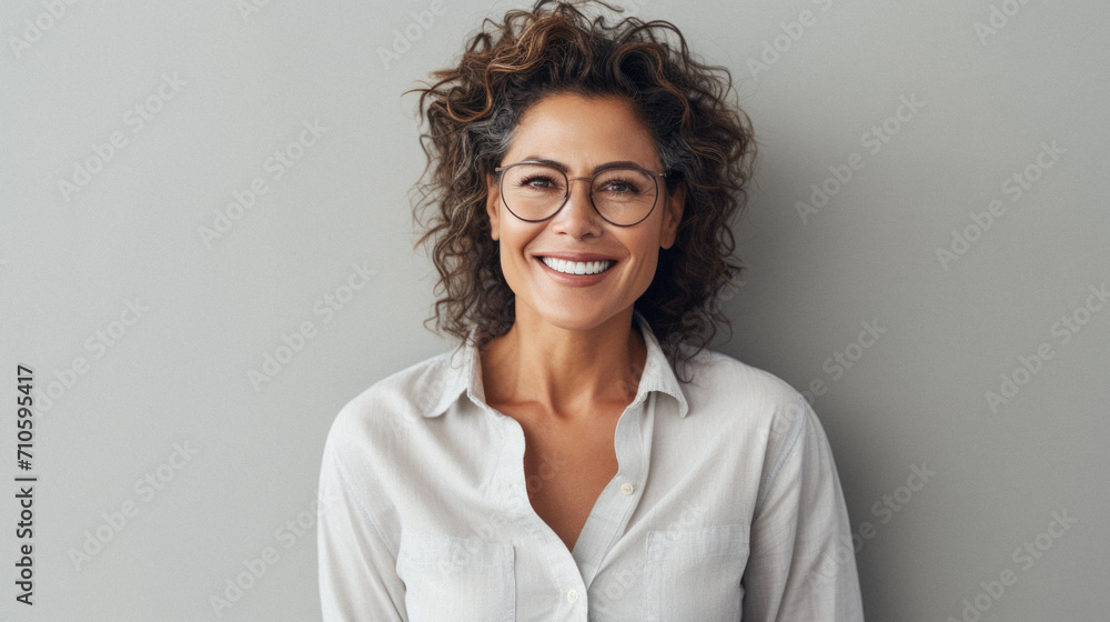 Portrait of beautiful young woman smiling with hand on face Portrait of beautiful young woman smiling with hand on face