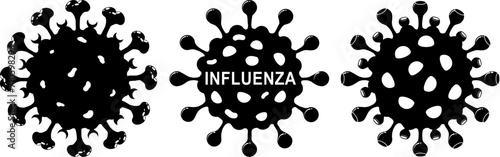 Influenza virus icon