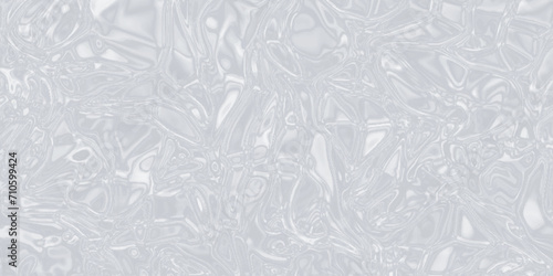 Crystal clear Shiny white or gray abstract background texture, the texture of a crumpled crystalized marble, plastic or polyethylene bag texture with liquid stains, Texture of ice on the surface.