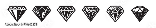 Diamond Icon set vector.