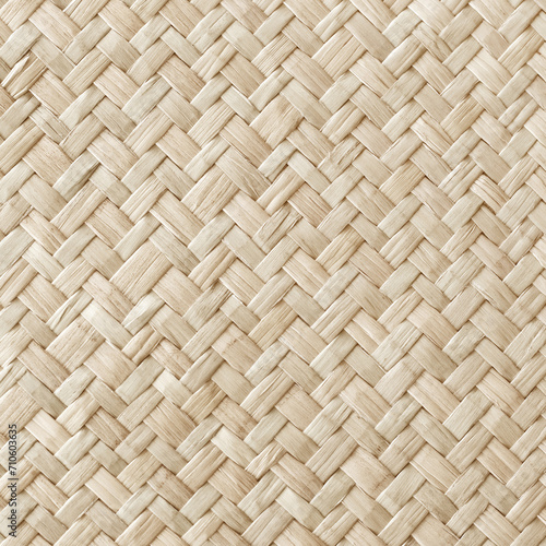 Pattern of old reed weaving mat with vintage style for background and design art work.