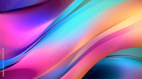 holographic background  futuristic colorful background  metalic background   Ai generated