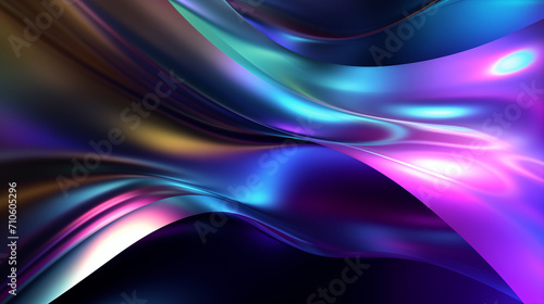 holographic background, futuristic colorful background, metalic background | Ai generated