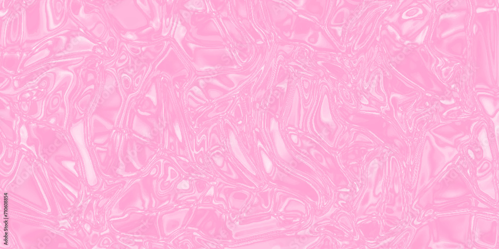 Fototapeta premium Abstract texture of pink soft craft tissue wrapping paper, Abstract texture of pink peel with glow, Modern seamless pink background with liquid crystal palette, pink background with quartz texture. 