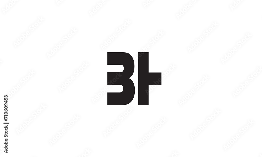 BH, HB, H , B Abstract Letters Logo Monogram BH, HB, H , B Abstract Letters Logo Monogram