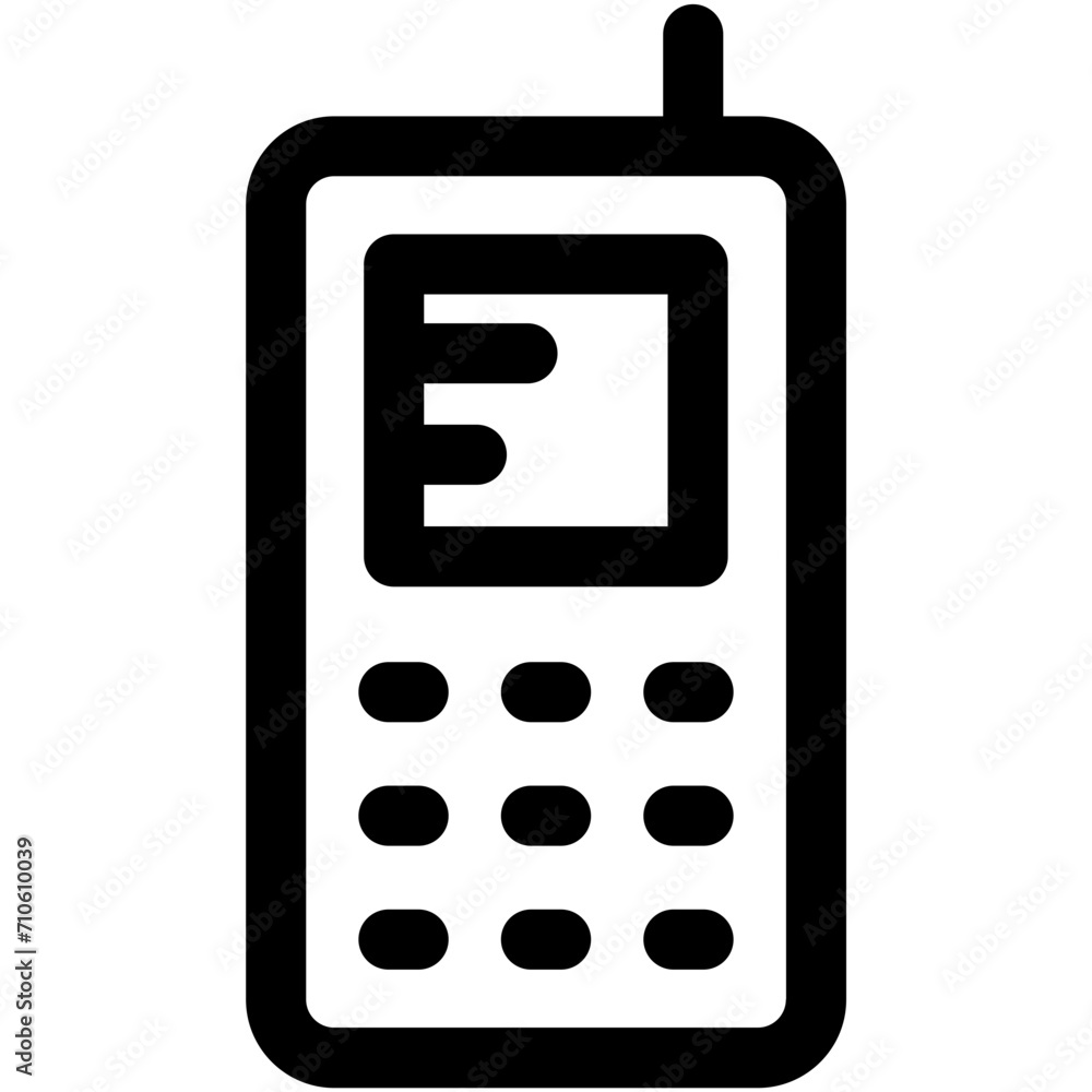 Cordless Phone Vector Icon Cordless Phone Vector Icon