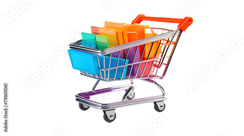 E-commerce, Shopping cart, Miniature, PNG, Transparent, No background, Clipart, Graphic, Illustration, Design, Online shopping, Retail, Digital commerce, Internet, E-shop, Buying, Selling, Consumerism