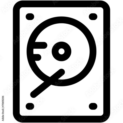 Hard Disk Vector Icon