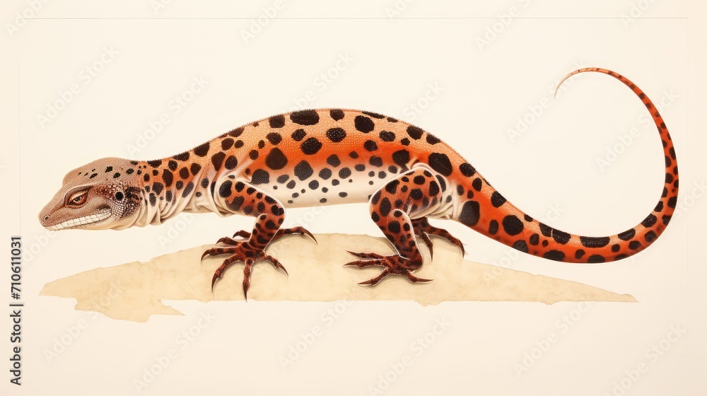 leopard gecko on white background leopard gecko on white background