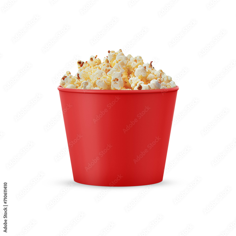 Popcorn Bucket on white background Popcorn Bucket on white background