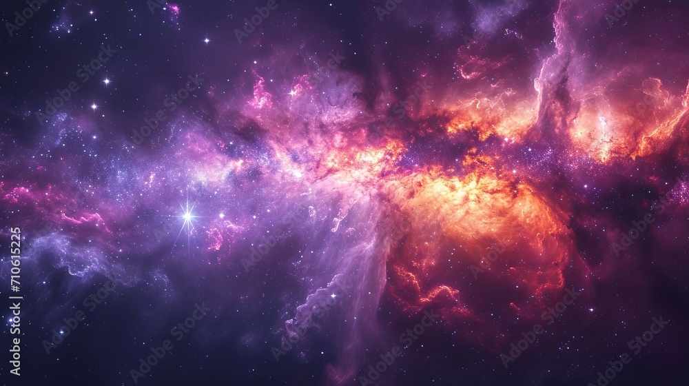 Fototapeta premium Space galaxy background