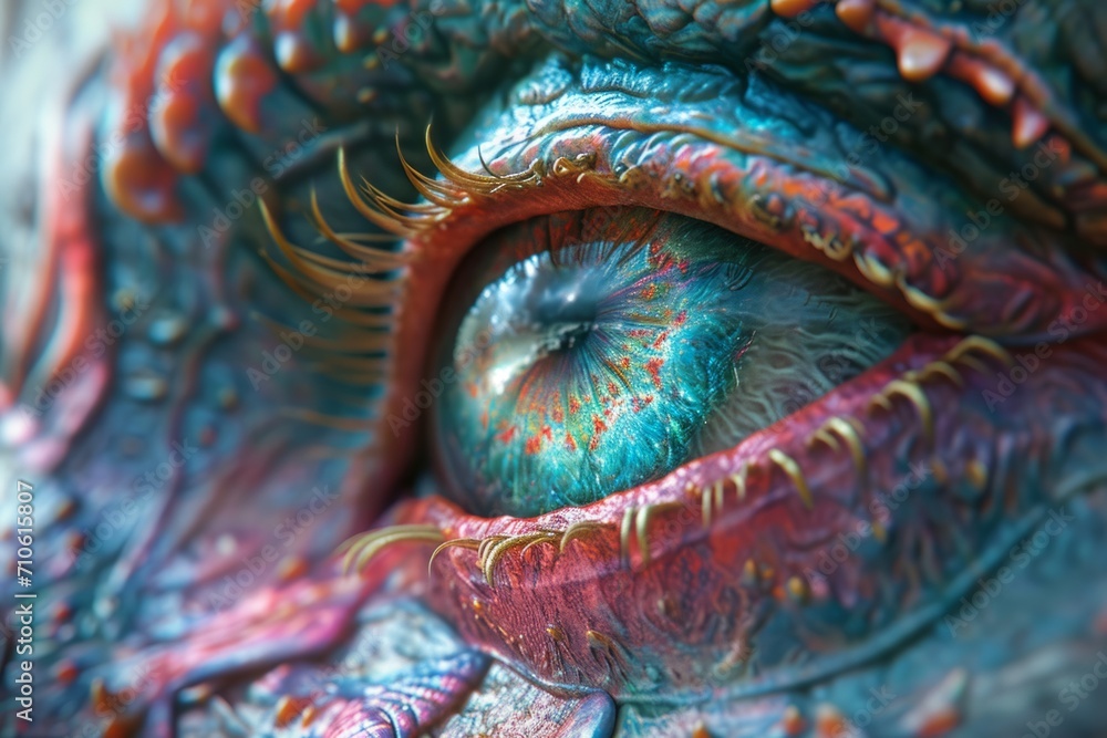 Psychedelic Eye Close-up