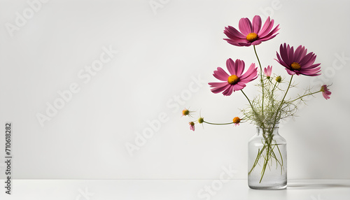 Wallpaper Mural Beautiful Cosmos Flowers Isolate Torontodigital.ca