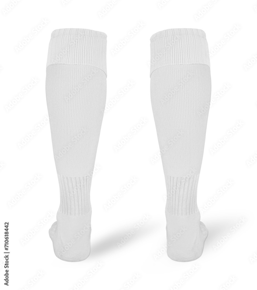 Socks Back View on white background Socks Back View on white background