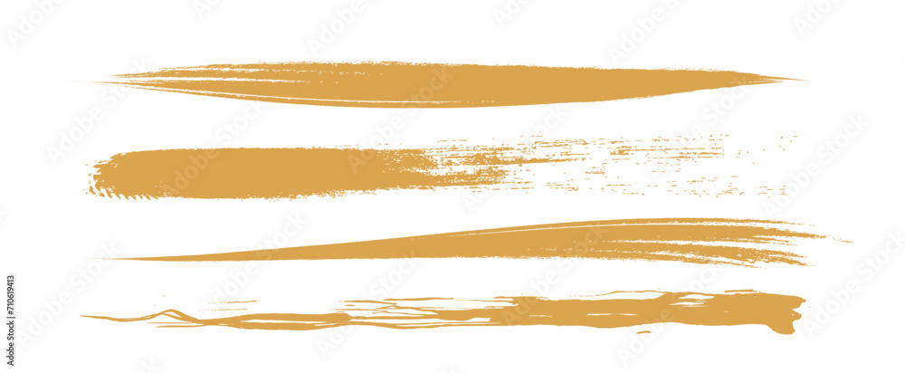 アナログタッチ素材：筆の質感　墨　インク　筆模様　波模様筆の筆跡素材。ブラシストローク