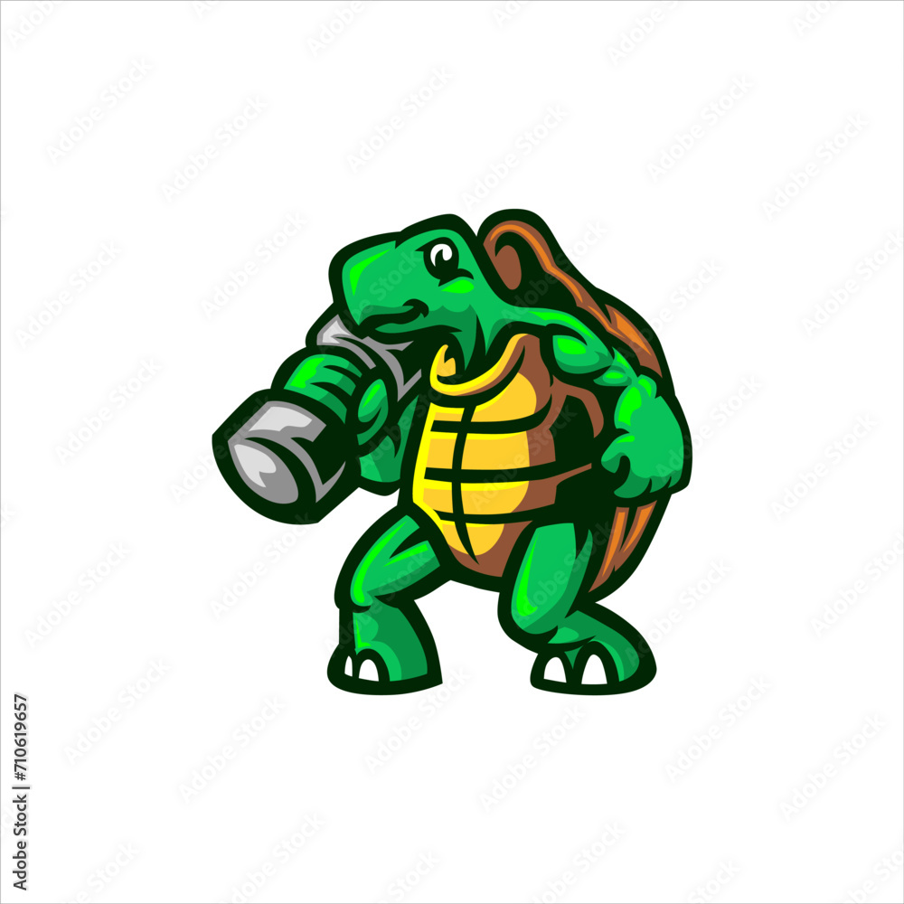 Gym Turtle Mascot Gym Turtle Mascot