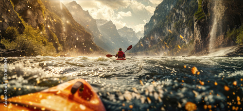 Navigating Mountain Rapids: A Thrilling Whitewater Kayaking Adventure