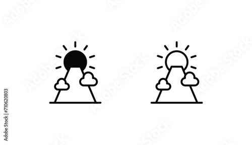 Wheather icon design with white background stock illustration