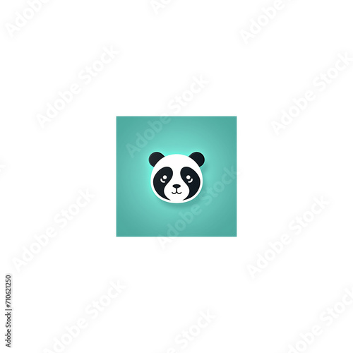 minimalist panda design logo13 photo