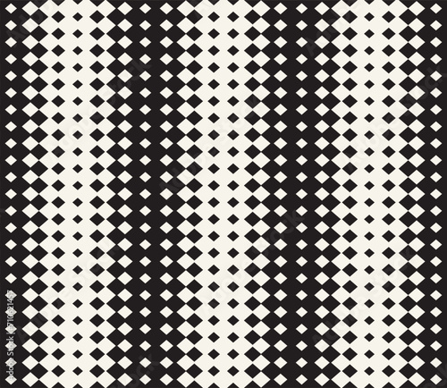 Vector seamless pattern. Repeating geometric elements. Stylish monochrome background design.