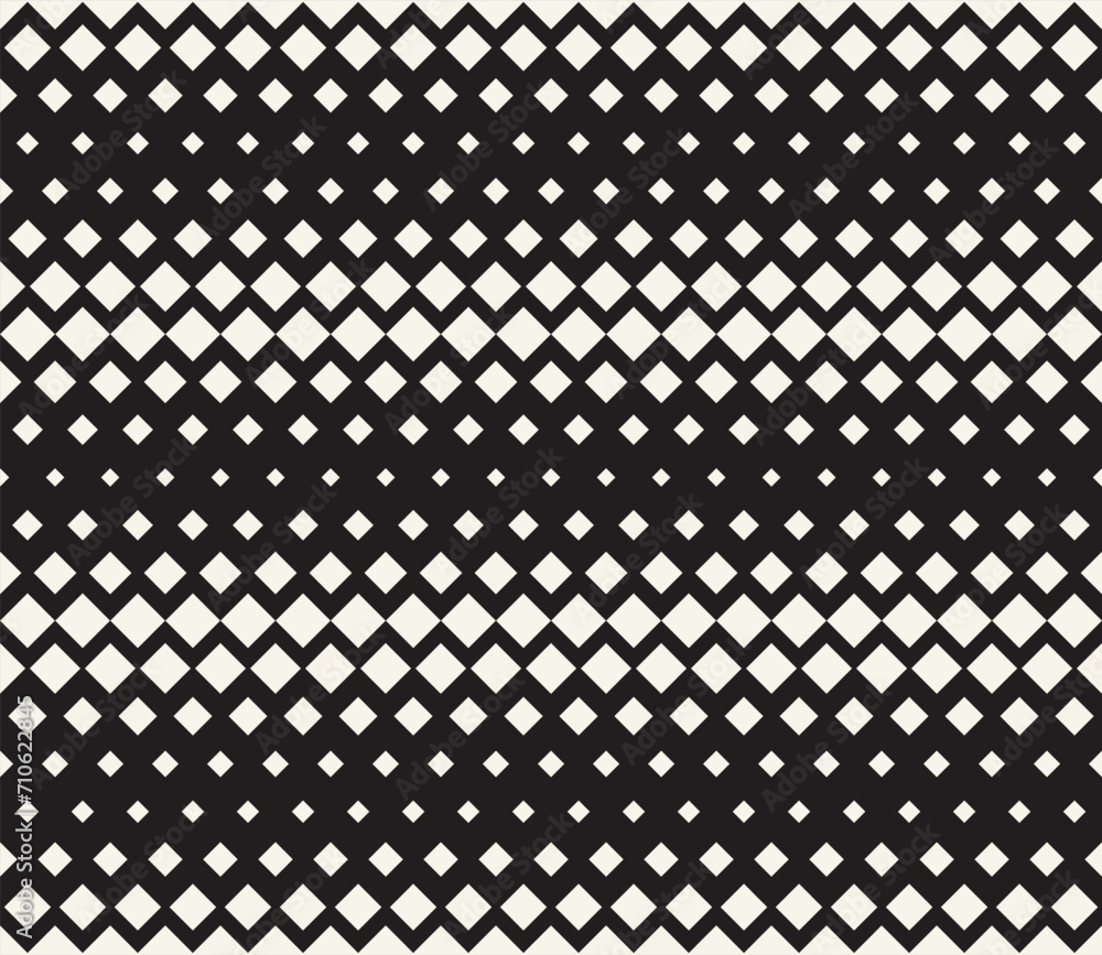 Fototapeta premium Vector seamless pattern. Repeating geometric elements. Stylish monochrome background design.