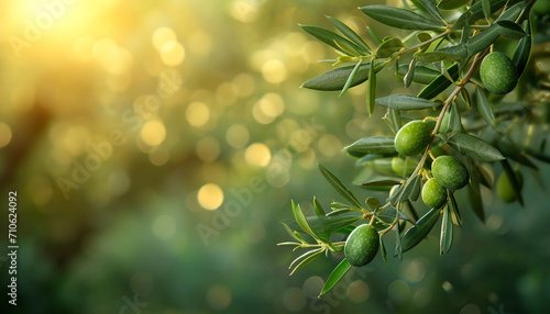 green olives on tree, Very healty Mediterranean fruit, with good oil for salads. ideal for diets.