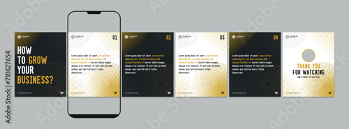 Linkedin Carousel Post Design, editable social media Instagram carousel post, most engaging business carousel post template, eps 10.