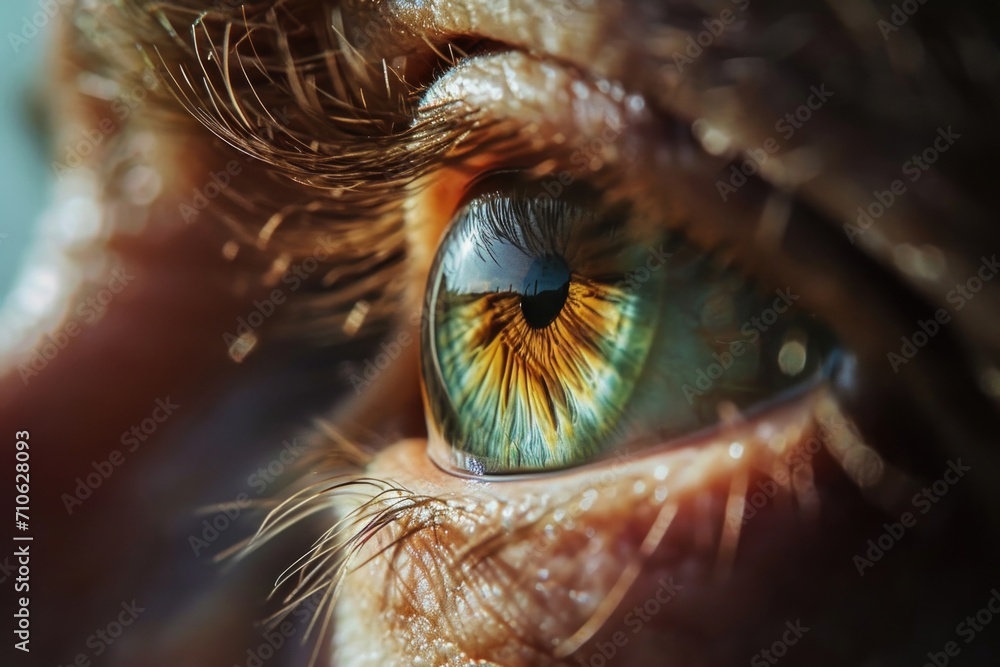 A close-up view of a person's eye. Can be used to represent concepts like vision, focus, or emotions A close-up view of a person's eye. Can be used to represent concepts like vision, focus, or emotions