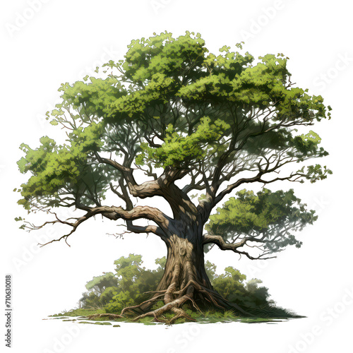 Alpha channeled tree on Transparent background PNG