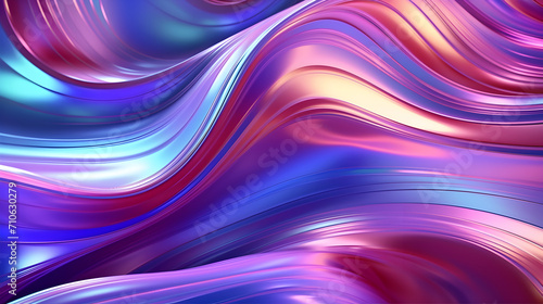 Abstract Colorful Holographic Stripes Paint a Mesmerizing Background,, Immerse Yourself in the Abstract Beauty of Holographic Striped Patterns
