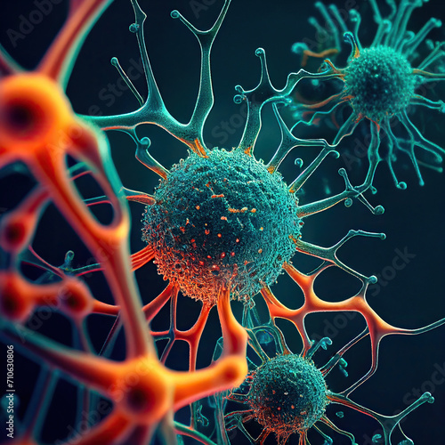 virus bacteria illustration