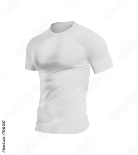 T-Shirt Half Side on white background