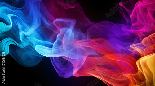 Abstract colorful smoke.